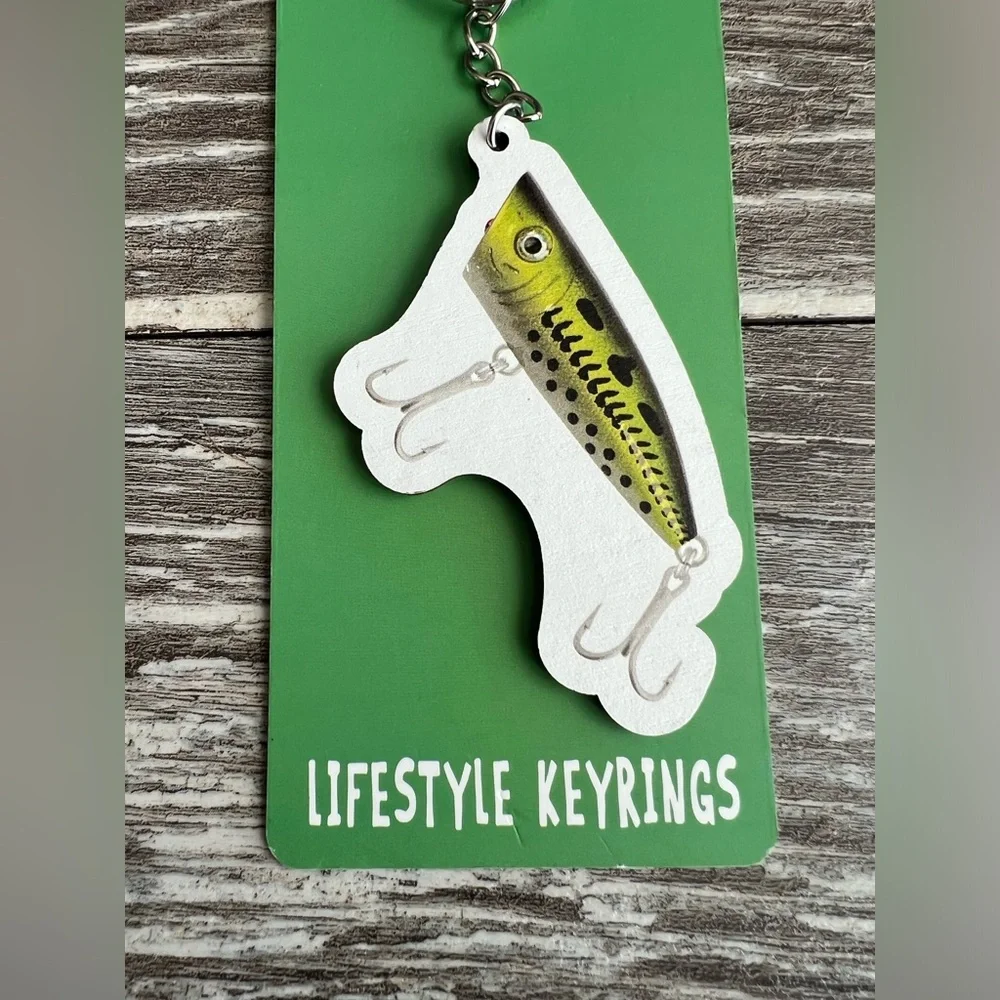 Lifestyle Keyrings Fishing‎ Lure Keychain Colorful Lightweight Whimsical New